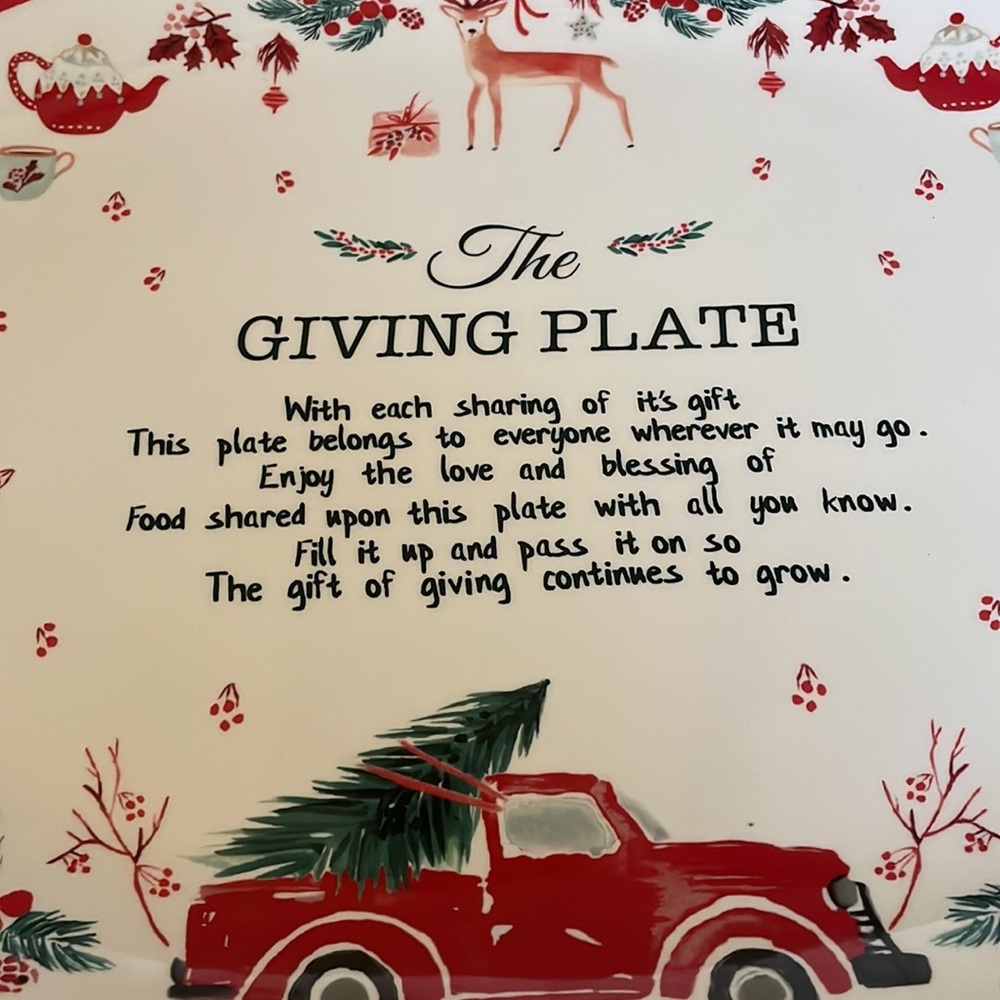 - Natural life holiday giving plate - Picture 2 of 3